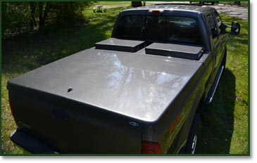 Ford F350 tonneau cover and tool boxes